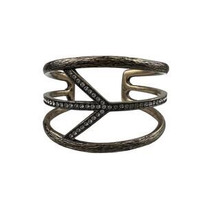 Lucky Brand Cuff Bracelet Antiqued Gold Tone Arrow